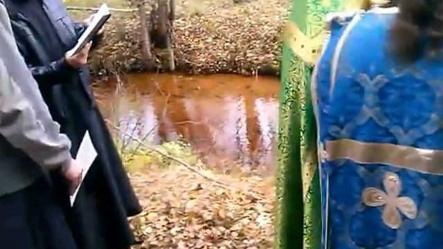 Крестный ход в Богородице-Сергиевой Пустыни на водосвятие. смотреть онлайн