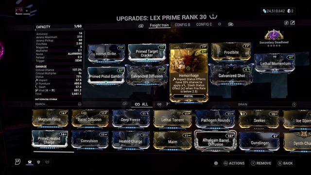 Warframe Lex incarnon high dps build смотреть онлайн
