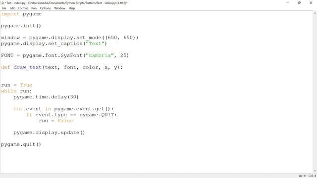 Text in Pygame! смотреть онлайн