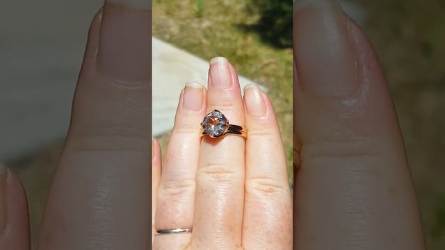OEC Morganite Rose Gold Tulip Engagement Ring and Wedding Band смотреть онлайн