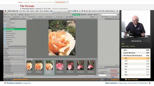 "File Formats" | Adobe Photoshop CS6 with Educator.com смотреть онлайн