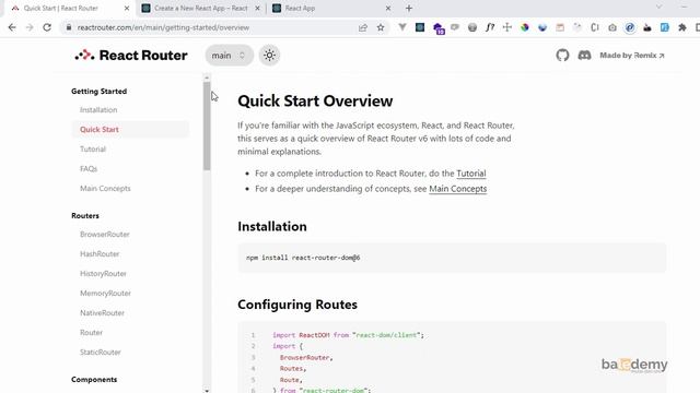 Penggunaan React Router v6 смотреть онлайн