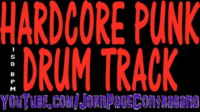 Hardcore Punk Drum Backing Track 150 bpm for Guitar and Bass смотреть онлайн