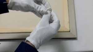 Как закрепить картину  к раме (багету)