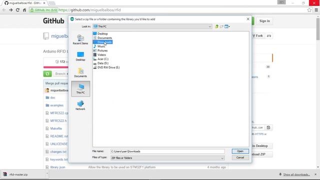 Import library of MFRC522 (RFID RC522) to Arduino IDE смотреть онлайн