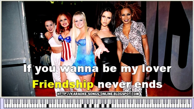 Spice Girls - If you wanna be my lover | Karaoke with lyrics on the screen easy to sing смотреть онлайн