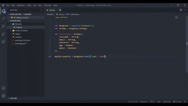 Crea MODELOS en NodeJS con Mongoose | TUTORIAL Código JS ???? смотреть онлайн