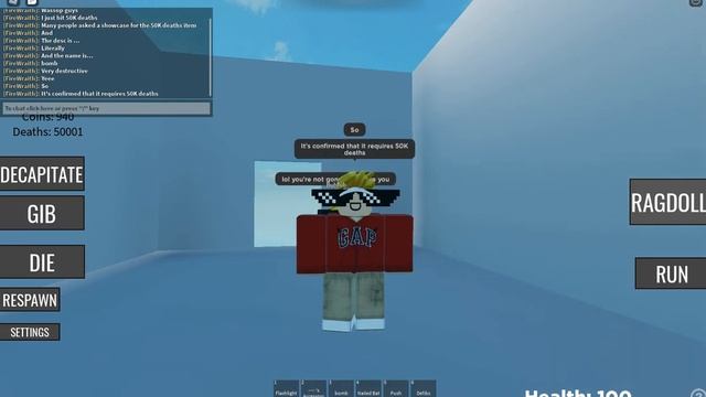 50K deaths. What do you get? | Roblox | Euphoria Ragdoll Testing смотреть онлайн