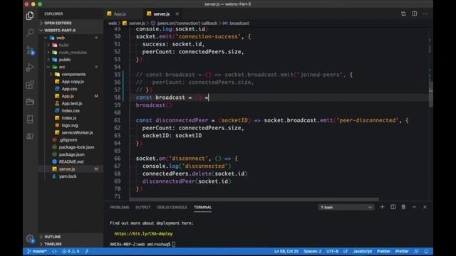 WebRTC Let's learn together (ReactJS, Rooms) - Part 6 (a) смотреть онлайн