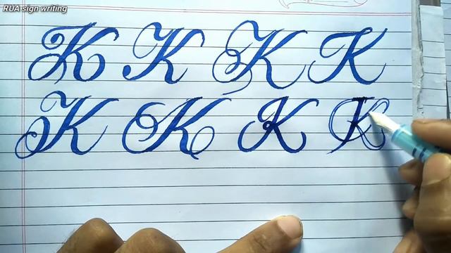 How to write stylish Alphabet K in different ways |Alphabets K stylish writing | RUA sign writing смотреть онлайн