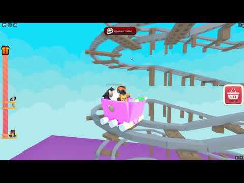Катания на тележке по американским горкам в Roblox. смотреть онлайн