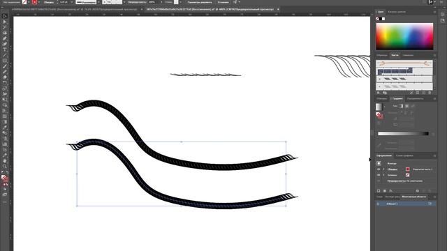 Как создать кисть шнур в Adobe illustrator смотреть онлайн