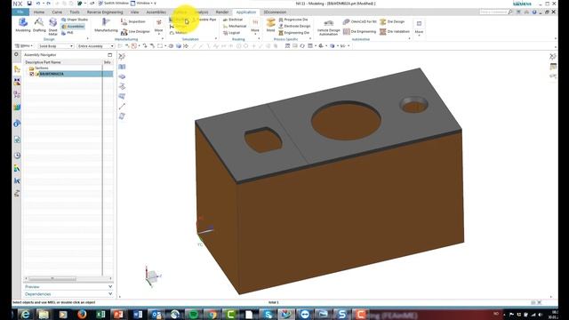 NX B&W 602 idealization and meshing смотреть онлайн