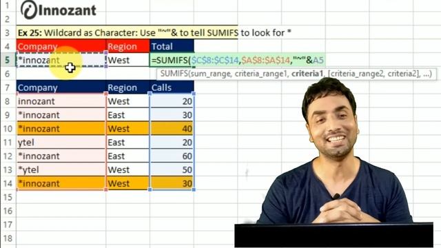 Sumifs Wildcard as Character | How to us Excel Sumifs with Wildcards characters in Formulas смотреть онлайн