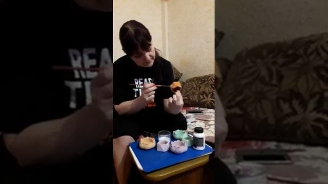 Покрытие подсвечников лаком с зайчиком- процесс увлекательный )))handmade candles смотреть онлайн
