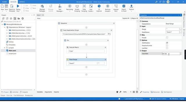 UiPath Studio: Working With Workbooks [Excel] смотреть онлайн