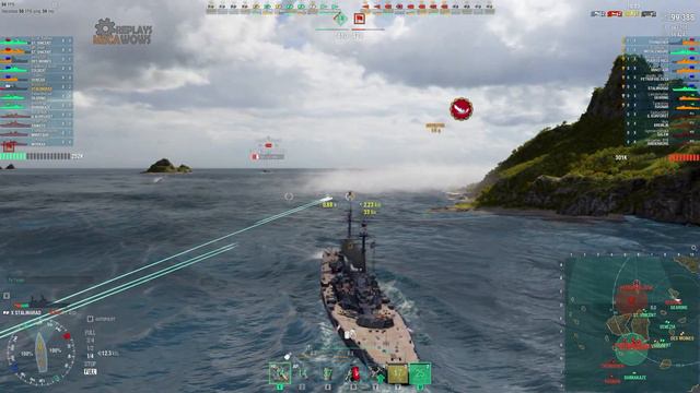 Stalingrad 7 Kills & 200k Damage | World of Warships Gameplay смотреть онлайн