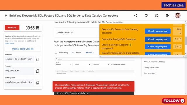 Build and Execute MySQL, PostgreSQL, and SQLServer to Data Catalog Connectors | Lab Solution 2022 смотреть онлайн