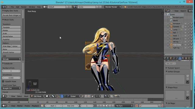 Animating 2d Art With Armatures Inside Of Blender смотреть онлайн