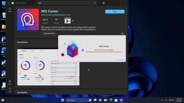 "After exiting the MSI Center, re-launch the MSI Center and click the [Yes] option" Error Fix смотреть онлайн