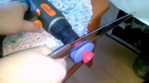 Заточка ножа насадкой на дрель/ шуруповерт