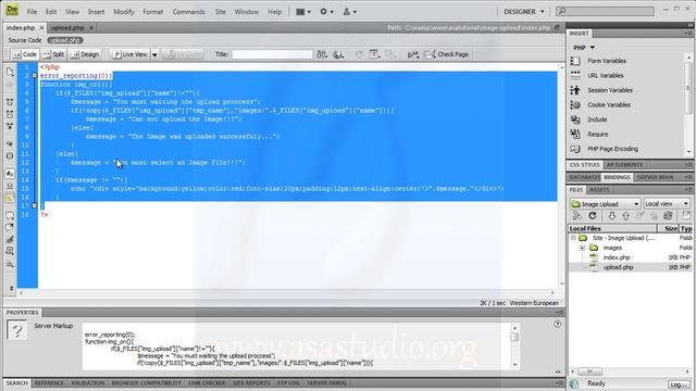 Create Image Upload with Resize and Crop [05] Upload and Resize Function Part 1 [Dreamweaver Tutori смотреть онлайн