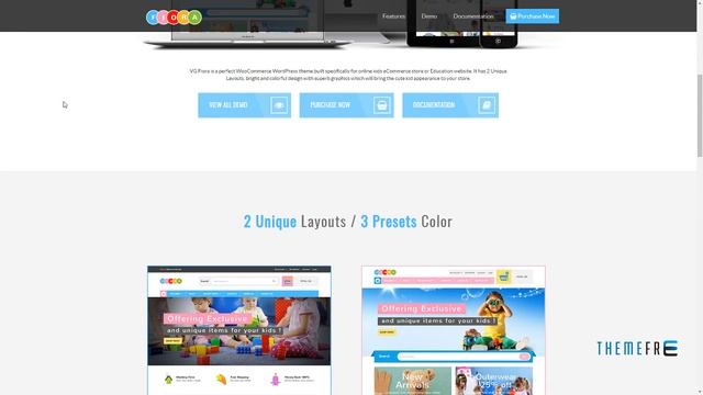 VG Fiora - WooCommerce WordPress Theme for Kids Store Vedastus смотреть онлайн