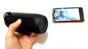 Обзор и распаковка оригинальной портативной колонки JBL Flip 3, секретные функции, тест с водой