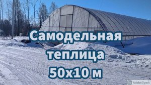 Самодельная теплица 50х10 м