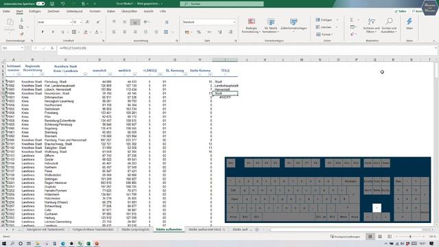 Excel: TEIL() | Modul 1 - 15 | Daten vorbereiten смотреть онлайн