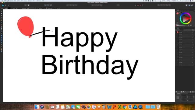 Fun Text Effect In Affinity Designer смотреть онлайн