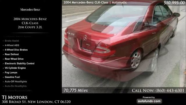 Used 2004 Mercedes-Benz CLK-Class | TJ Motors, New London, CT - SOLD смотреть онлайн