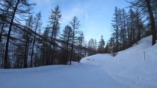 Vialattea: Pista Pattemouche Borgata Sestriere rientro Pragelato смотреть онлайн