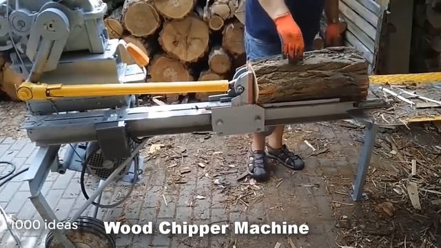 Wood Chipper Machine Working . Fastest Wood Processor смотреть онлайн