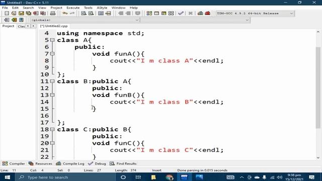 #14 Multi-level & Multiple Inheritance OOP C++ in Urdu/Hindi смотреть онлайн