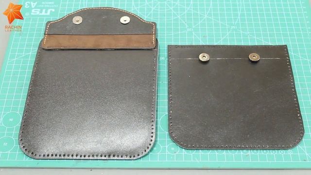 How to make a handmade #crossbody_leather_bag ? + FREE PATTERN | part 3 | چگونه کیف چرمی بسازیم؟ смотреть онлайн