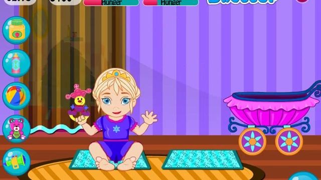 Frozen Sisters Babysitter (Холодное сердце: Няня для Эльзы и Анны) - прохождение игры смотреть онлайн