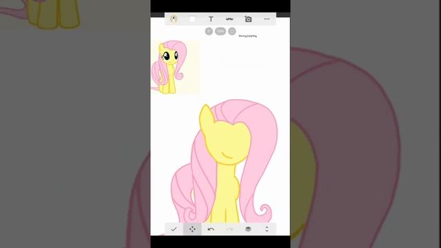 Drawing my little pony fluttershy part 2 on Sony sketch app(speed drawing) смотреть онлайн