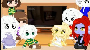 реакция персонажей андертейл на гоняюсь  за лысым 2