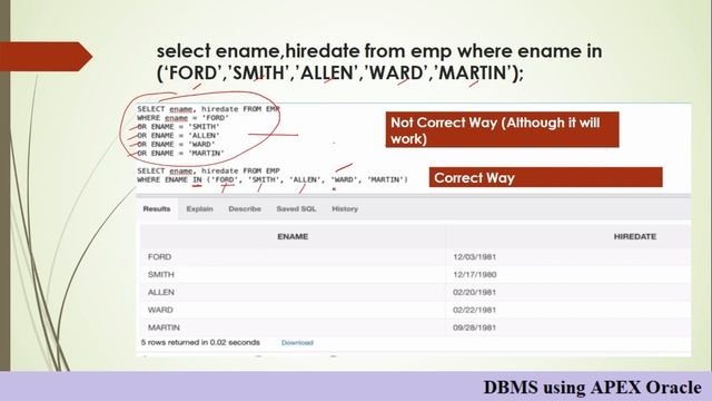 APEX ORACLE SQL Lec-3 смотреть онлайн