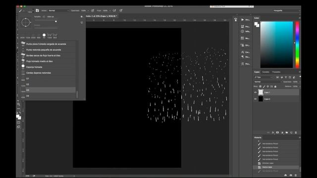 Rain Brush / Pincel de Lluvia / Photoshop #1 смотреть онлайн