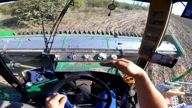 Джон Дир 9650W. Настройки, управление,жатка. Обзор вала жатки смотреть онлайн