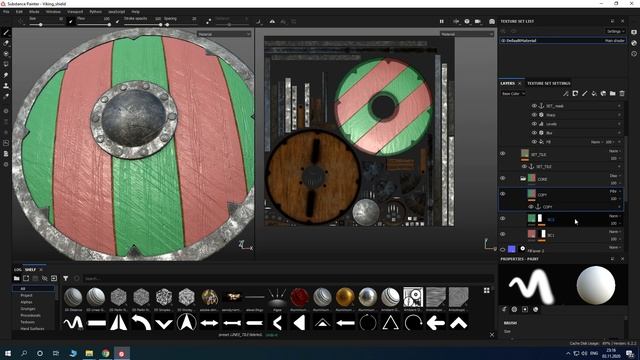 Substance Painter - Процедурный подход для досок. смотреть онлайн