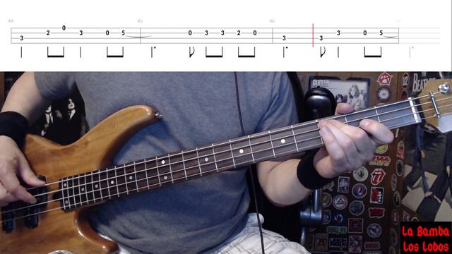 La Bamba by Los Lobos - Bass Cover with Tabs Play-Along смотреть онлайн