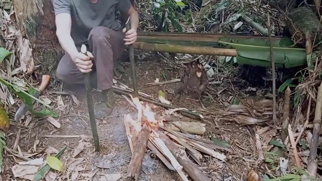 Survival Instinct In Tropical Rainforest, Living Alone In The Wilderness (episode 43 ) смотреть онлайн