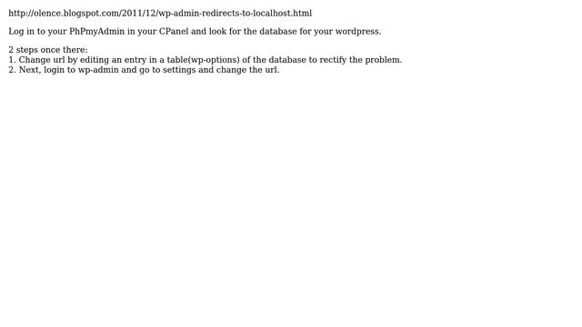 Wordpress: wp-admin is redirecting to back to home page (localhost) (5 Solutions!!) смотреть онлайн