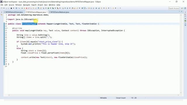 MapReduce Job to process NY Stock Exchange Data using Java in English|Hadoop|Part 18.2|DM|DataMakin смотреть онлайн