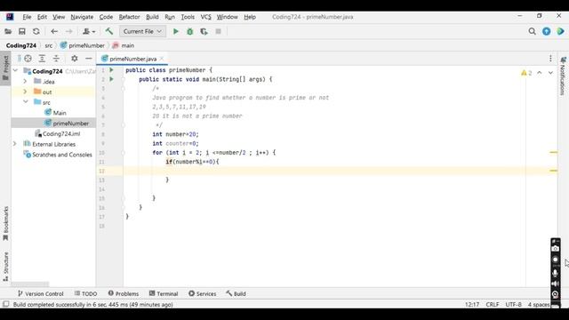 How to find whether a number is a prime number? prime numbers, java program смотреть онлайн