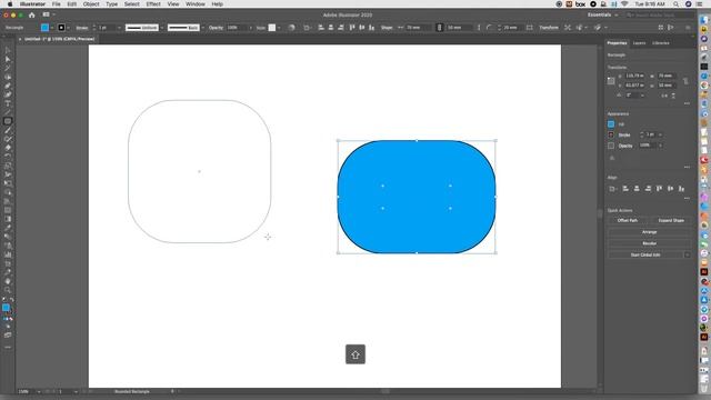 THAO TÁC VỚI ROUNDED RECTANGLE TOOL смотреть онлайн
