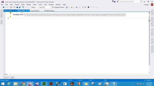 How to make Asp net MVC template using any bootstrap template part3 смотреть онлайн
